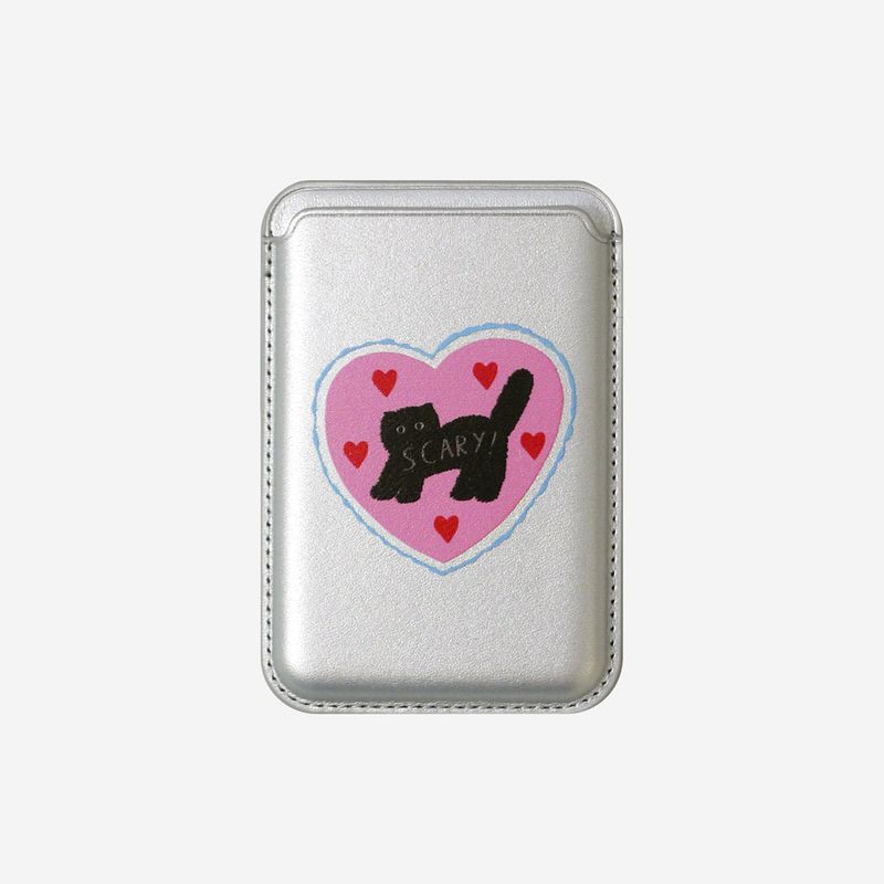 Love or not（ラブオアノット）の「[MADE]ピンクラブスケアリーキャットマグセーフカードケース(3 Piece Storage)（スマホグッズ/小物）」