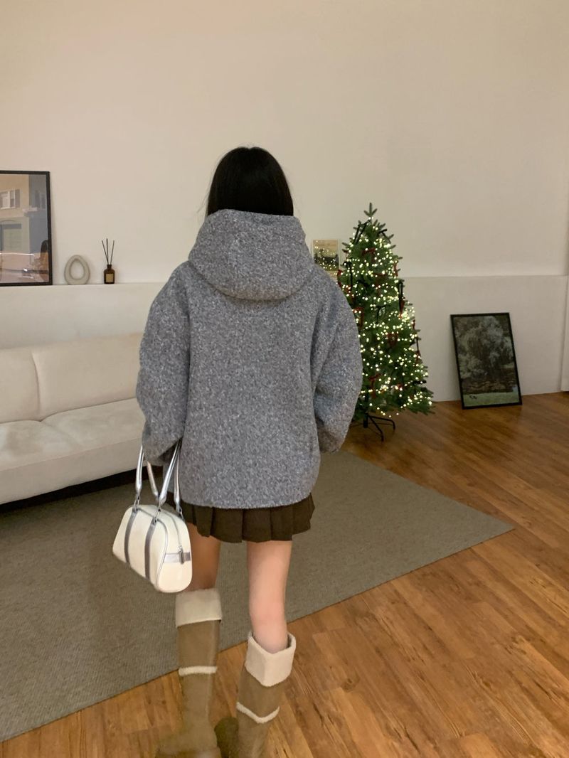 [UNISEX] from Mix Hood Coat Jacket