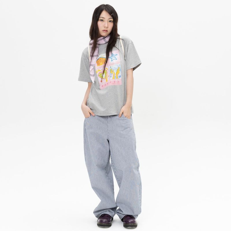 Twister Storybook Tee - Grey
