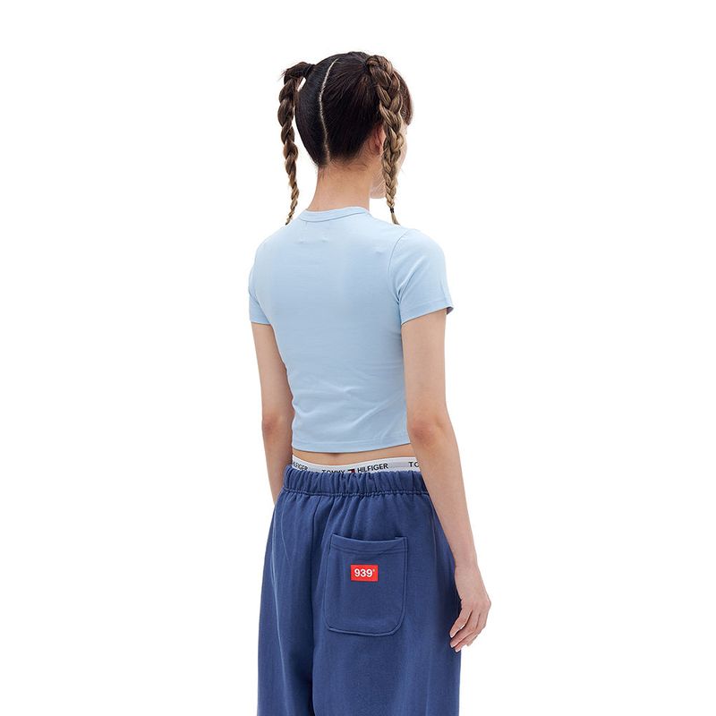 939 LOGO CROP TOP (SKY BLUE)