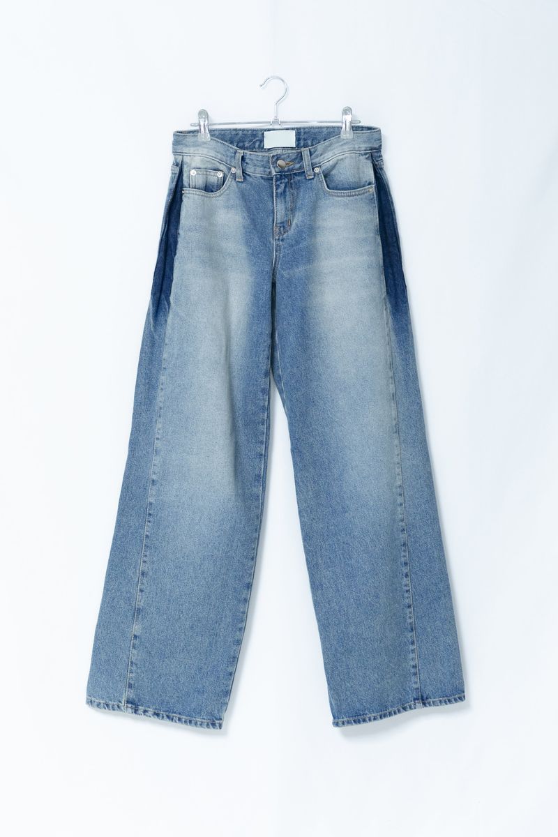 side flit pocket denim pants(2colors)