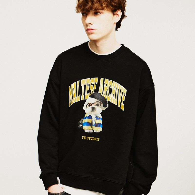 (Napping)Preppy maltese sweatshirts