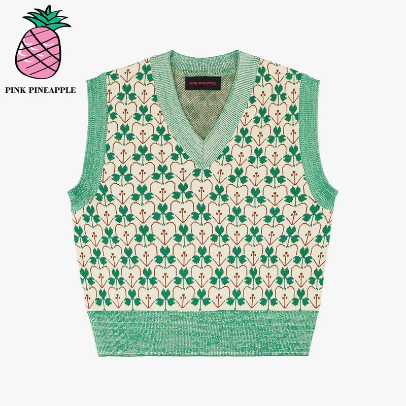 APPLE JACQUARD VEST