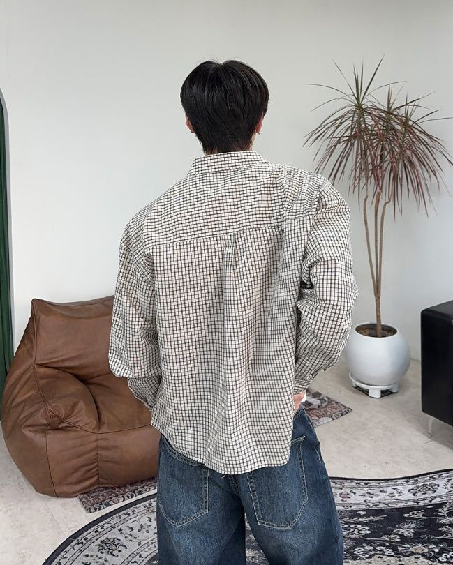 Tinead Crop Check Shirt