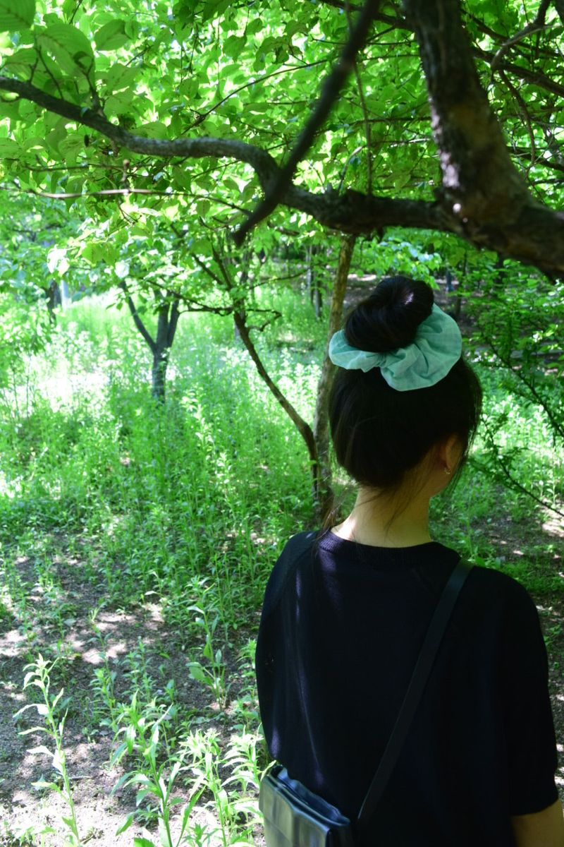 Vintage Hair Ruffle - Peppermint Check