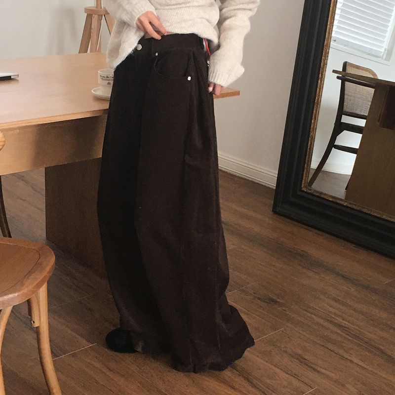[MADE] Kino Corduroy Side Folding Pintuck Pants