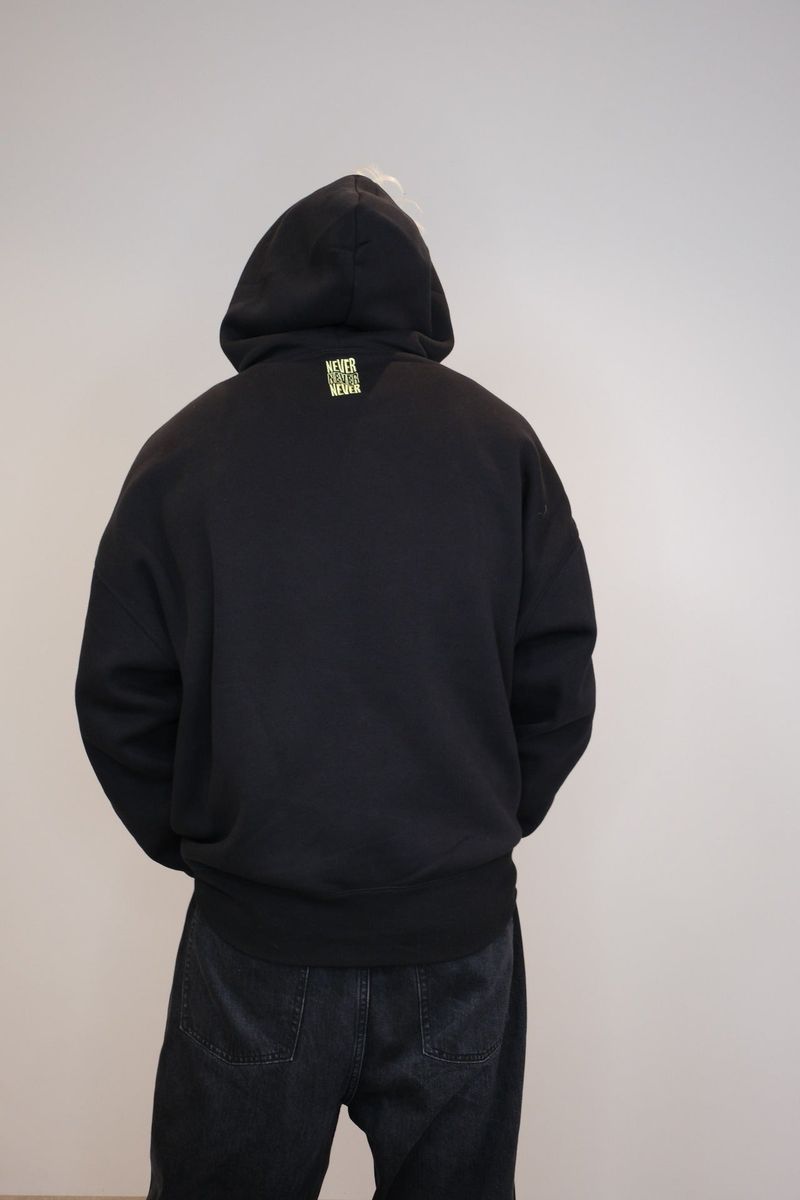 Never ending waves hoodie black