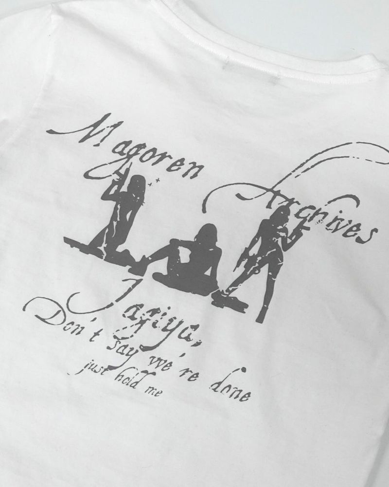Jagiya Crew Neck Long Sleeve White