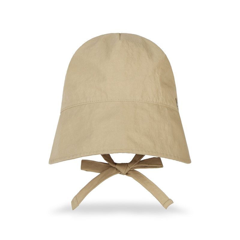 VA Curved Oval Metal Bonnet Hat / Beige