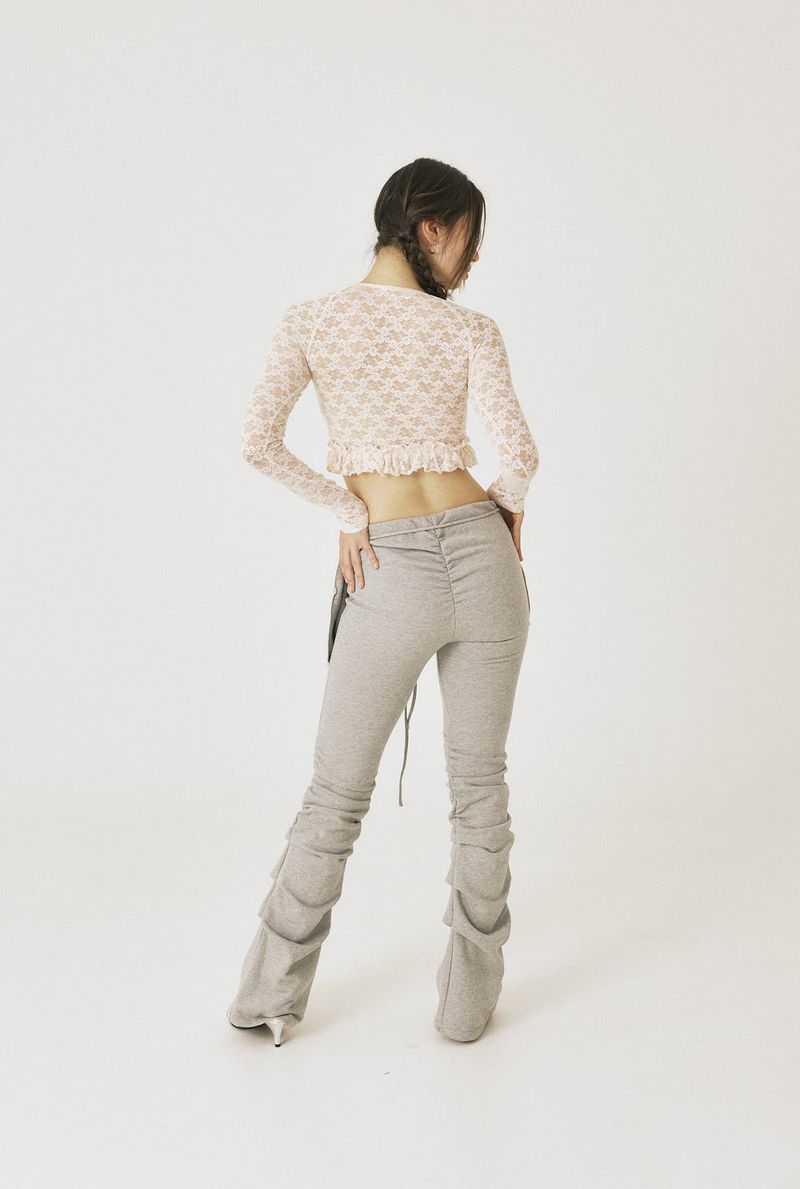 Pocket shirring pants