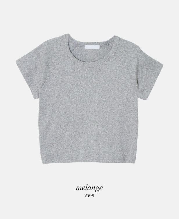 Tena Basic Short Sleeve Crop T-shirt (5color)