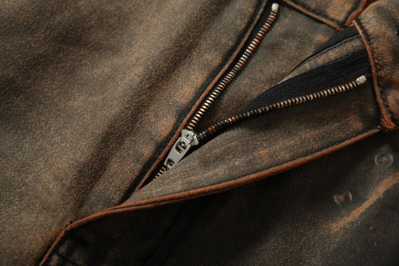 TIE SPRAYED BOOT CUT SUEDE PANTS