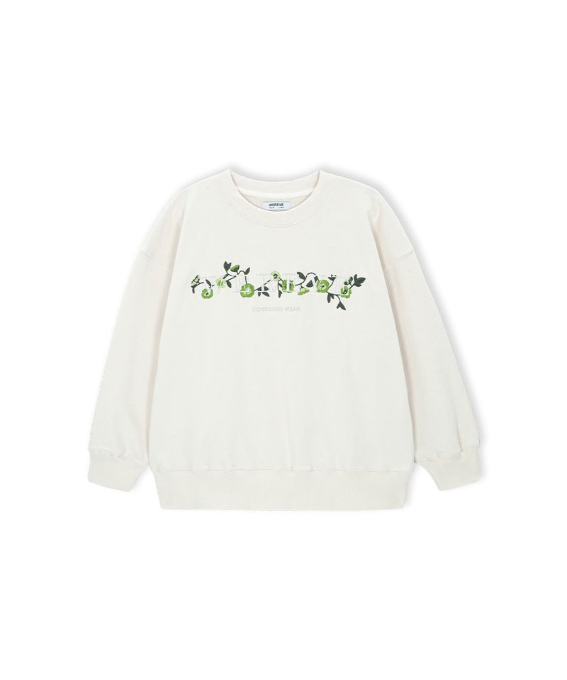 WEREVE(ウィレブ)の「Flower Logo Embroidered Sweat shirt(Tops)」