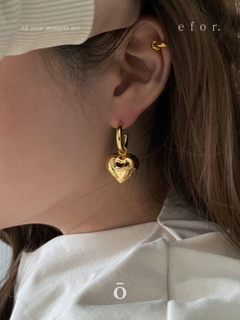 Oversize Heart Earrings