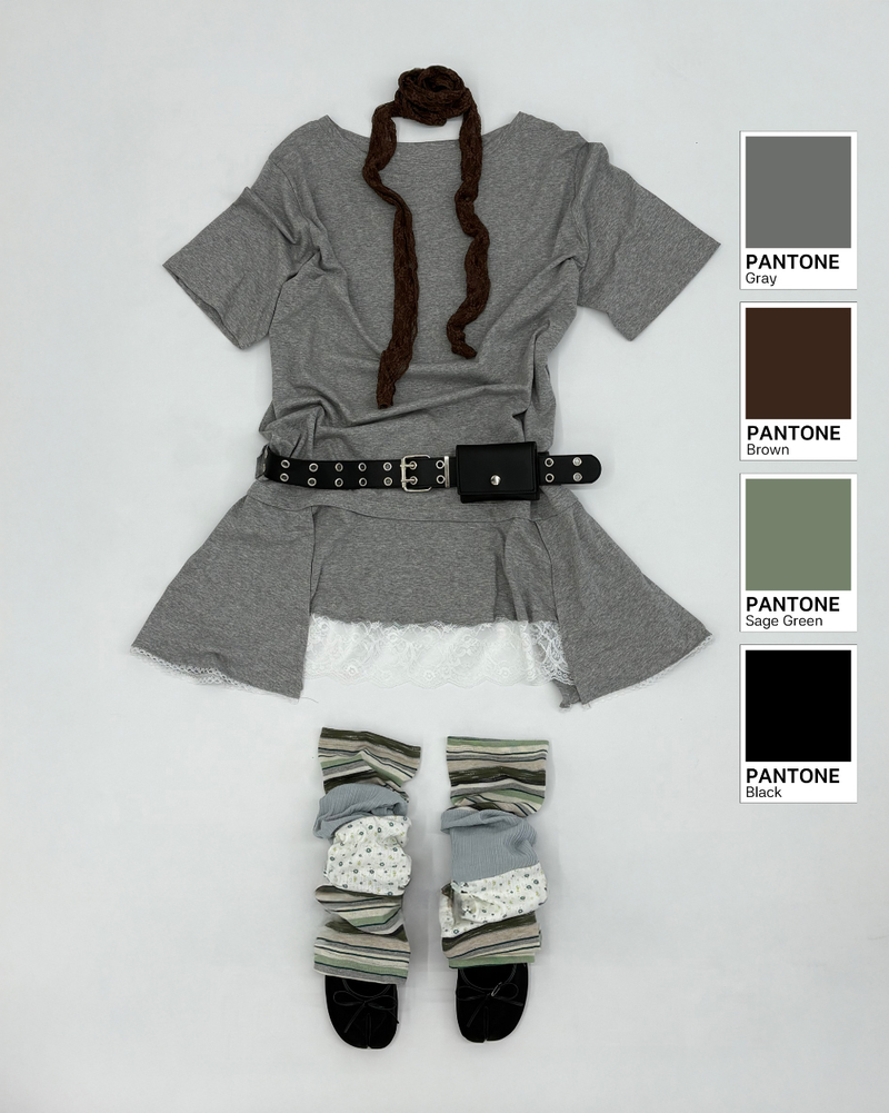 Patchwork Leg Warmers (2color)