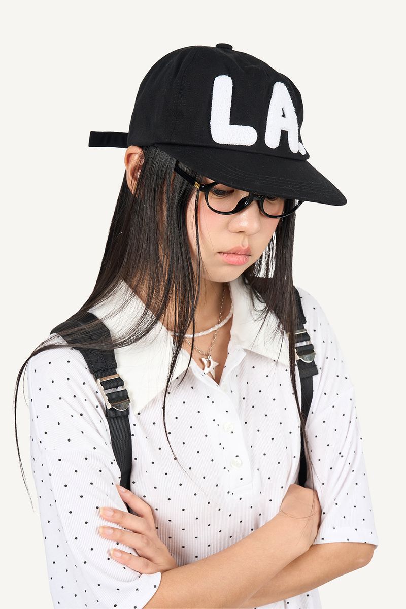 Raucohouse（ラウコハウス）の「LA Boucle Lettering Flat Ball Cap（Hats）」