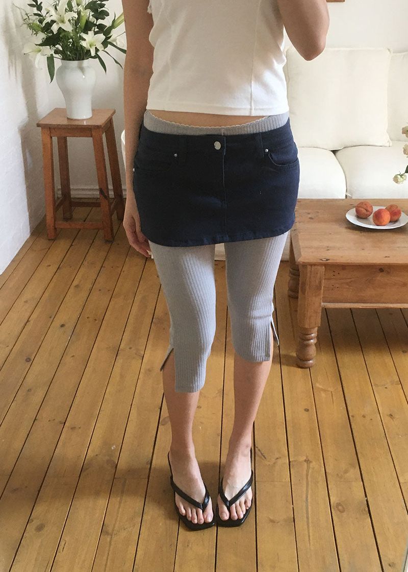 STUD MICRO SKIRT SHORTS