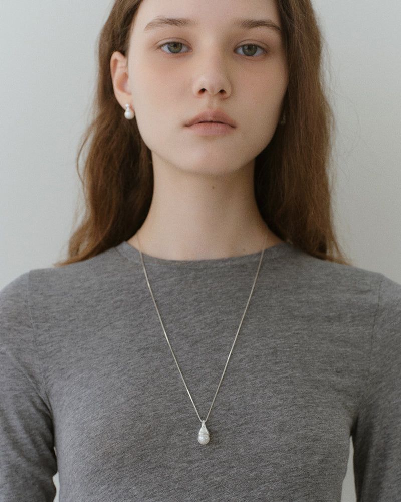 [Silver 925] Rice Pearl Necklace