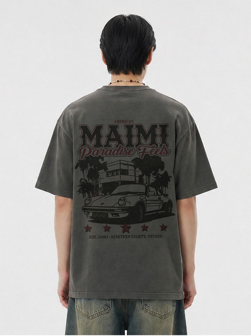 paradise feels pigment-dyed short-sleeve t-shirt (3color)