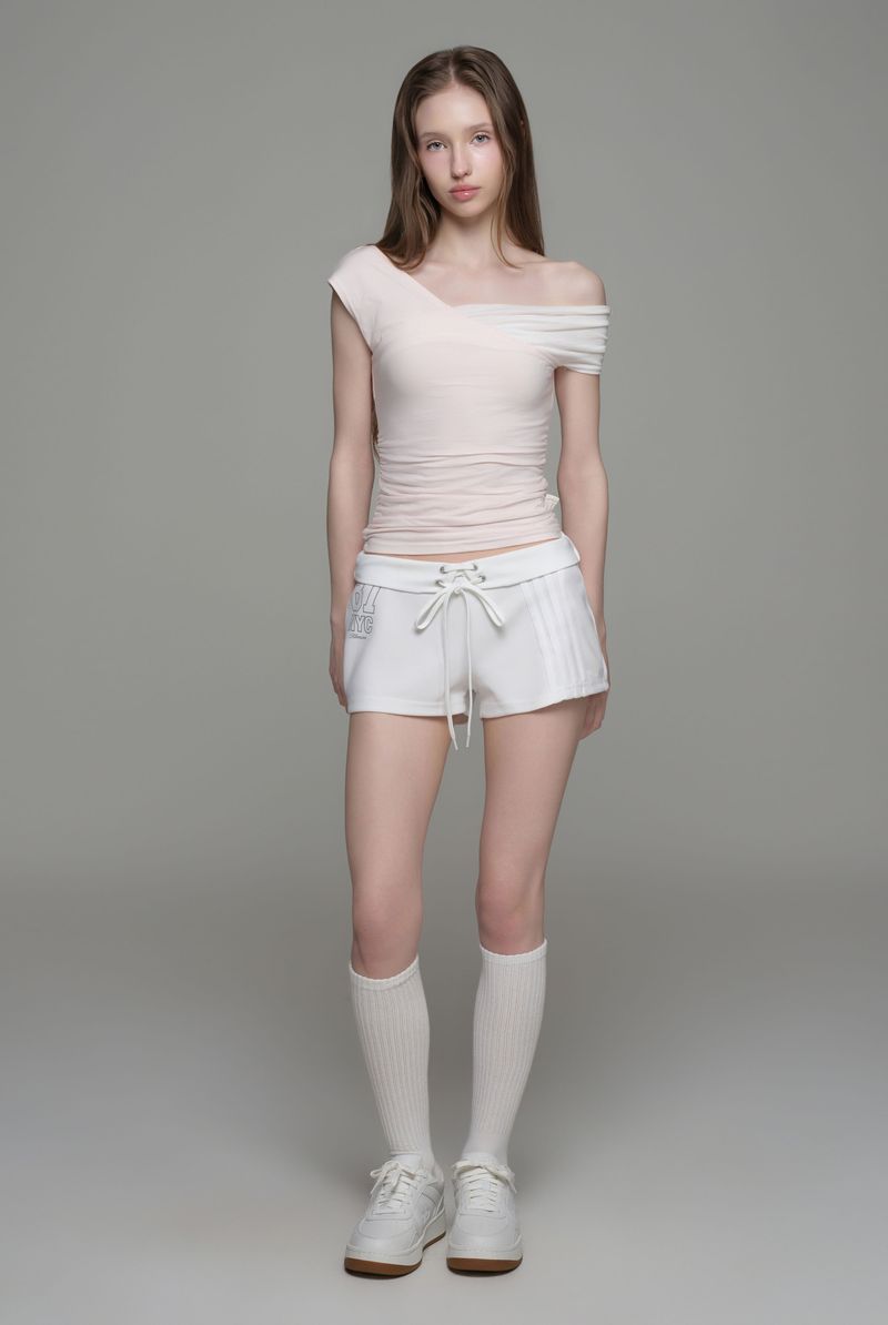 Soft blend layered top, Baby Pink