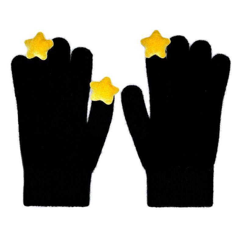 OTHER-worldly（アザーワールドリー）の「Star Wool Gloves [Black]（Fashion Accessories）」