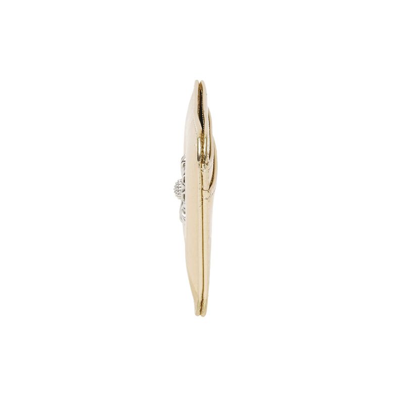 Daisy Slim Mini Transportation Card Wallet shine gold