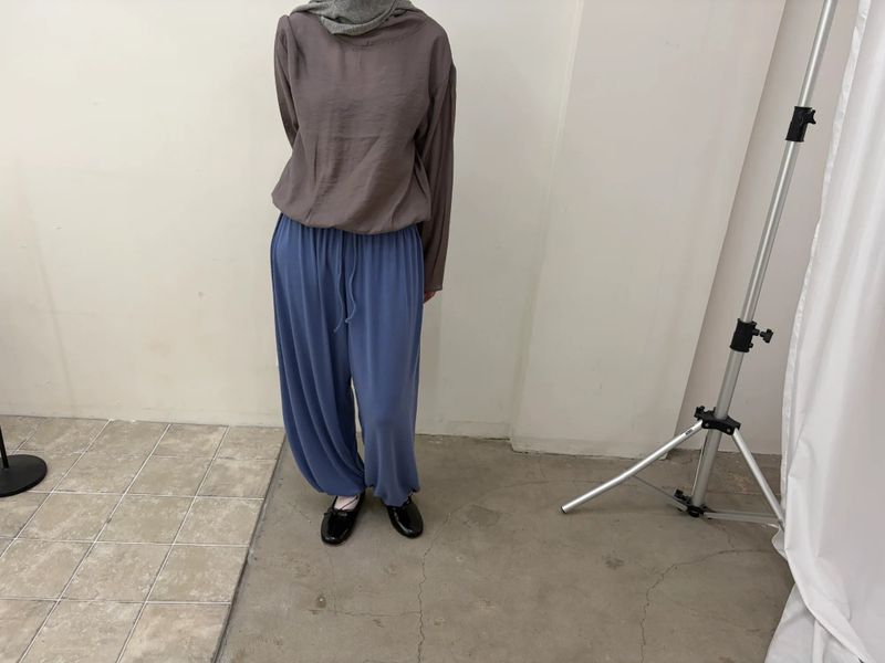 drape neck blouse