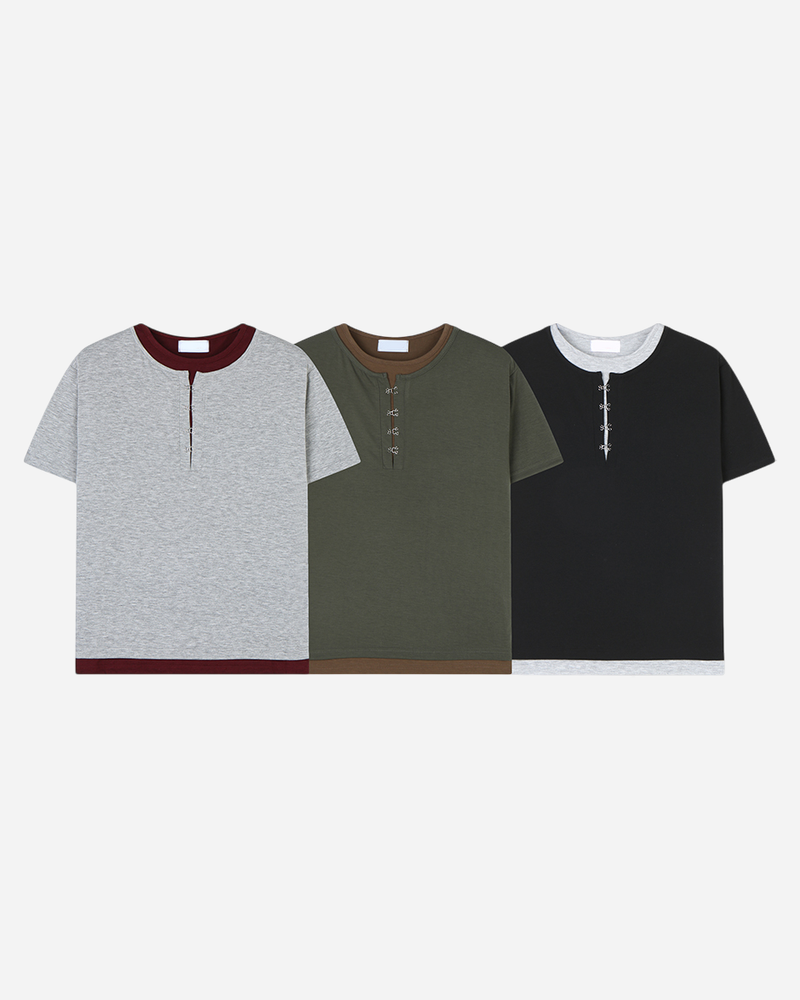 Clo Layered Buckle Short Sleeve T