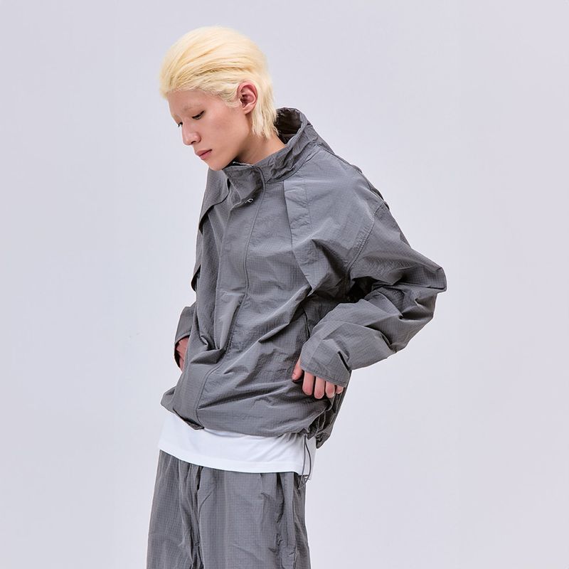 Ripstop Track Jacket Grey