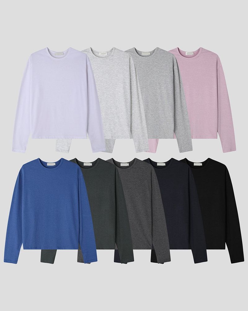 Silky Basic Layered Long Sleeve T-Shirt