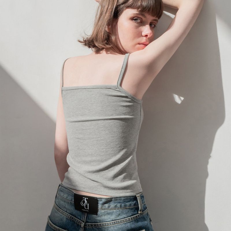 CARDIGAN & SLEEVELESS (GREY)