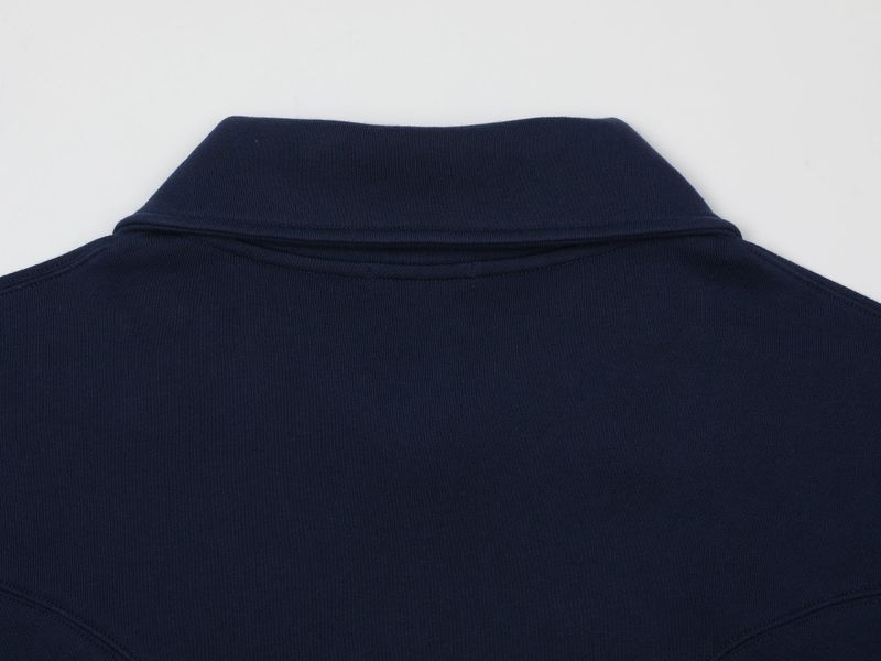 ROUND TWO WAY COLLAR ZIP (NAVY)