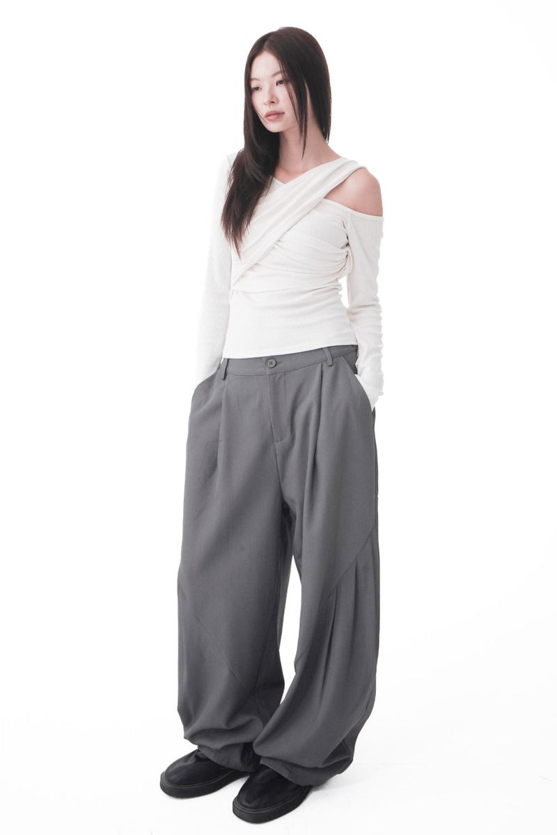  STRUCTURE WIDE SLACKS PANTS