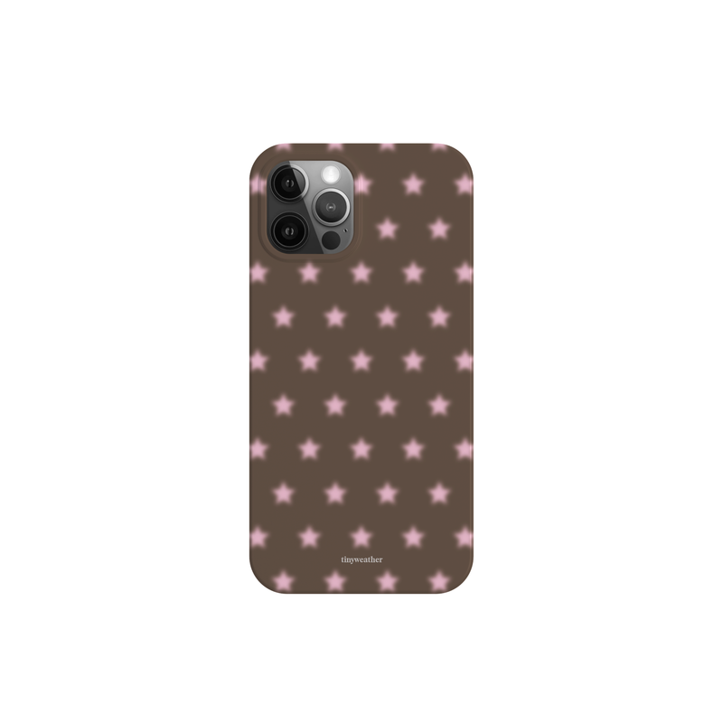 tiny weather（タイニーウェザー）の「star hard case-brown（Smartphone Accessories）」