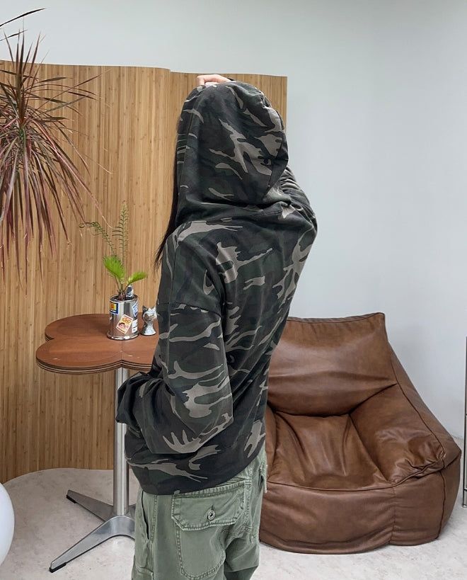 Ferren Camo Light Hood Zip-Up