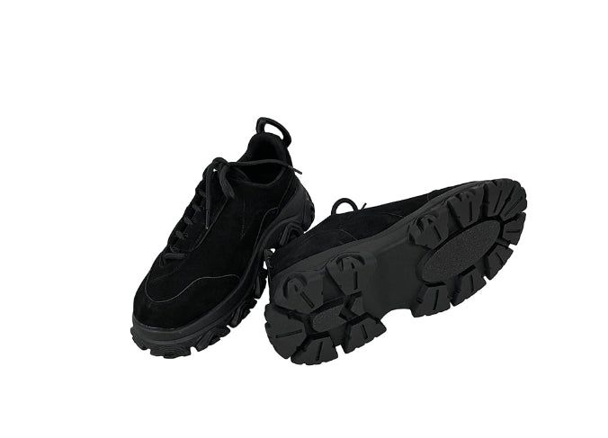 Suede Unbalance Platform Sole Boots