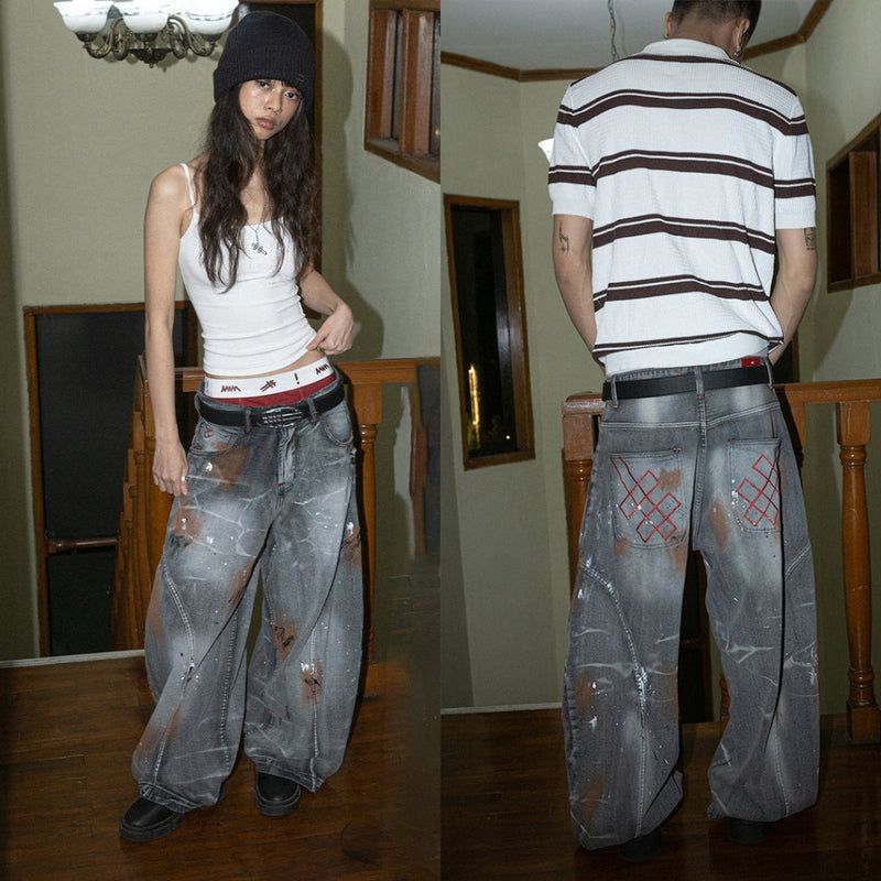 A1 Wide Barrel - Titanium Grey Van Gogh - Jeans