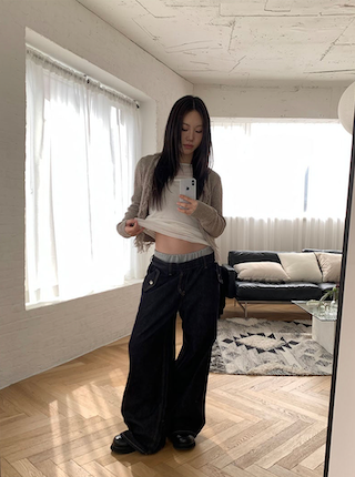Frill knit cardigan(3color)