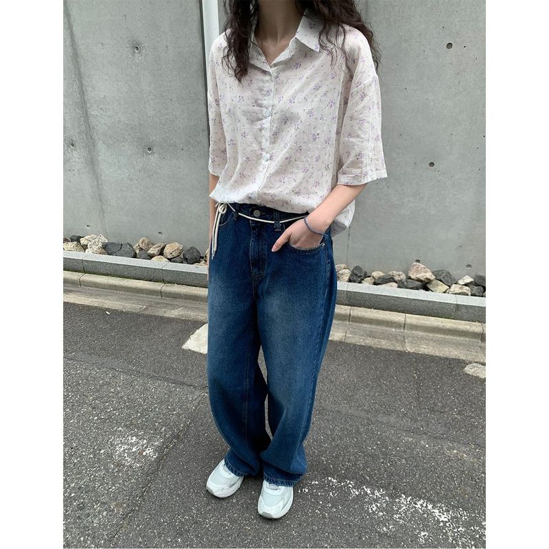 Palms Flower Blouse