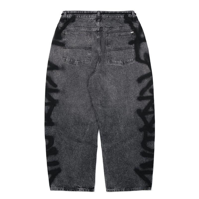 BBD Side Sprayed Custom Denim Pants (Vintage Black)