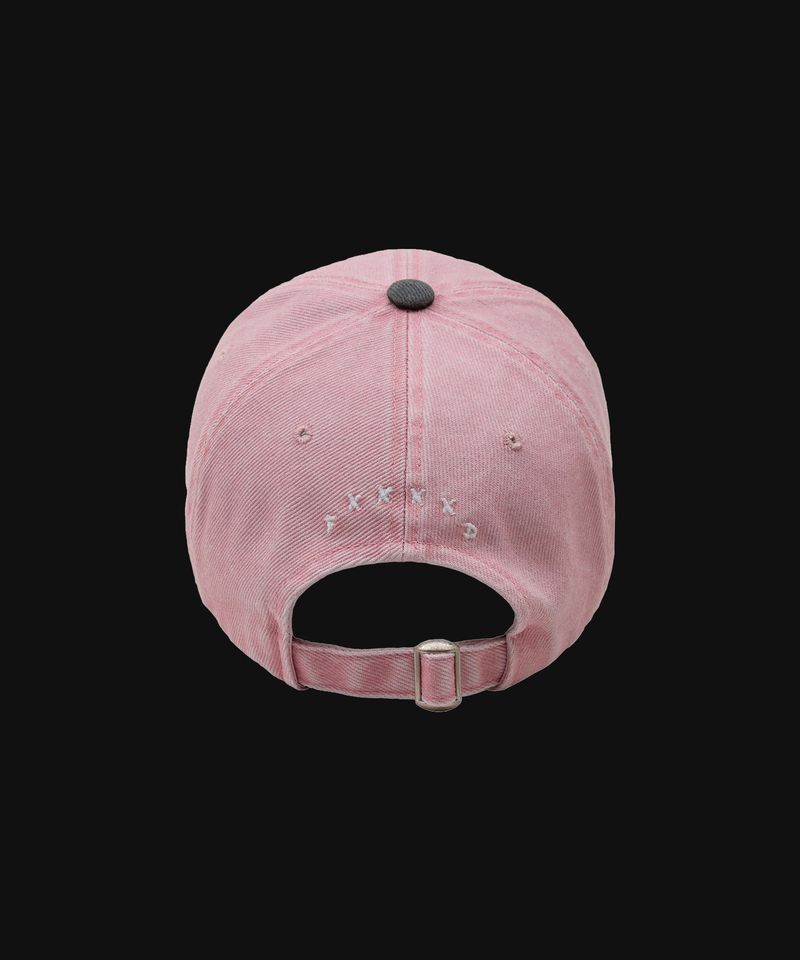 F****D SIGN STRAPBACK WASHED -CORAL/CHARCOAL-