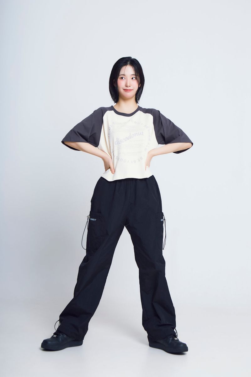 circle print raglan ½T-shirts_charcoal/ivory