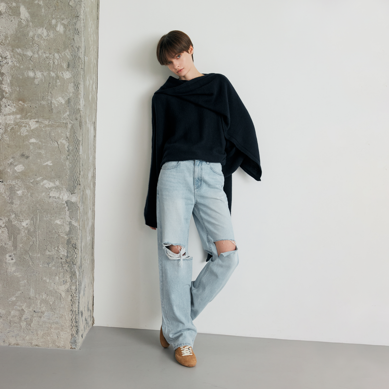 Faten destroyed wide fit - WL002
