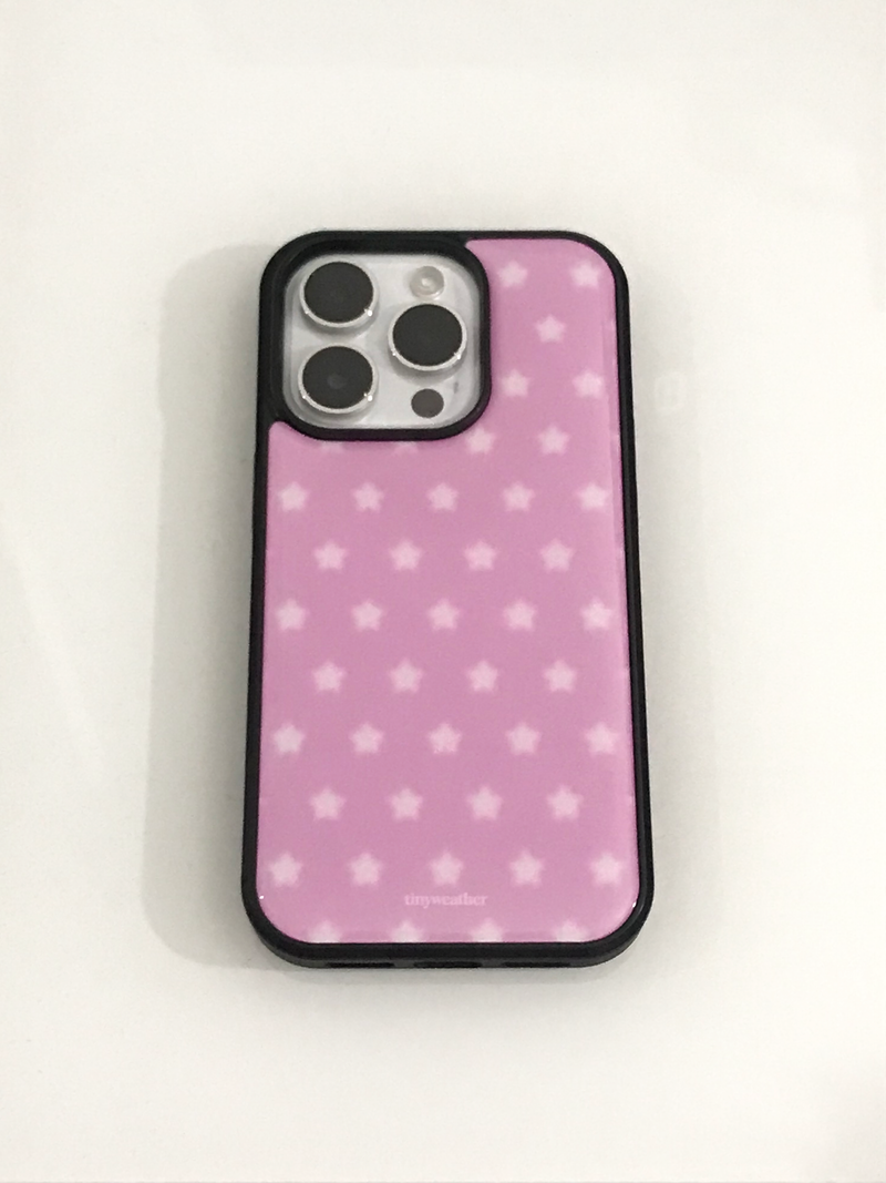 tiny weather(タイニーウェザー)の「star epoxy case-pink(Smartphone Accessories)」