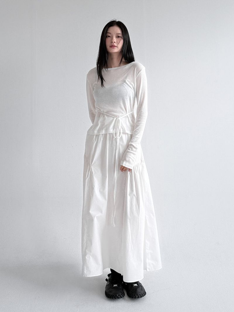  SOFT BOATNECK STRAP TEE