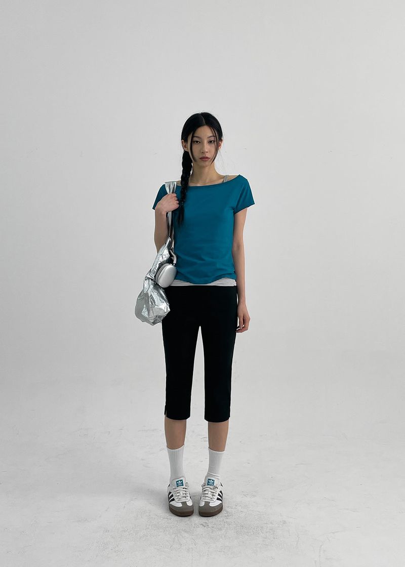 BLACKUP（ブラックアップ）の「[MADE] Cheeky Off Shoulder Short Sleeve Tee（Tops）」