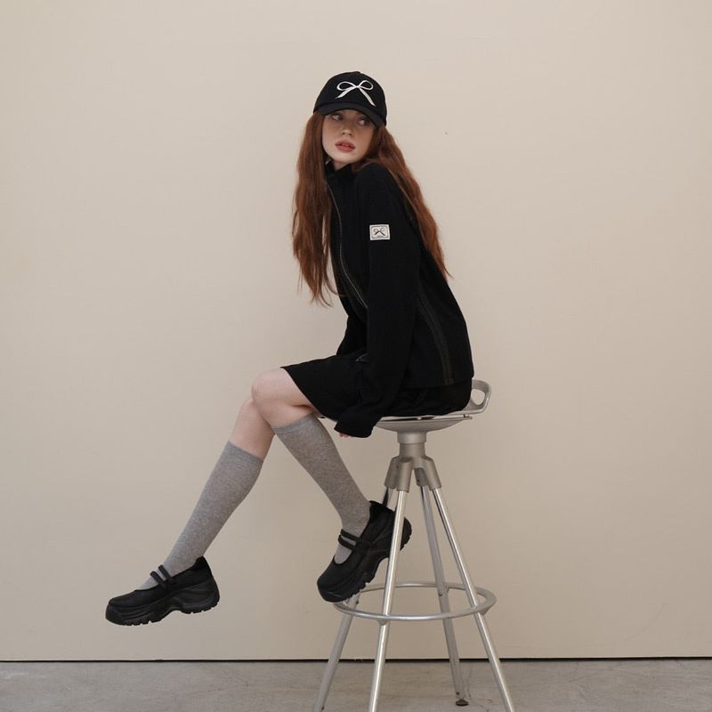 Black Cancan Mini Skirts