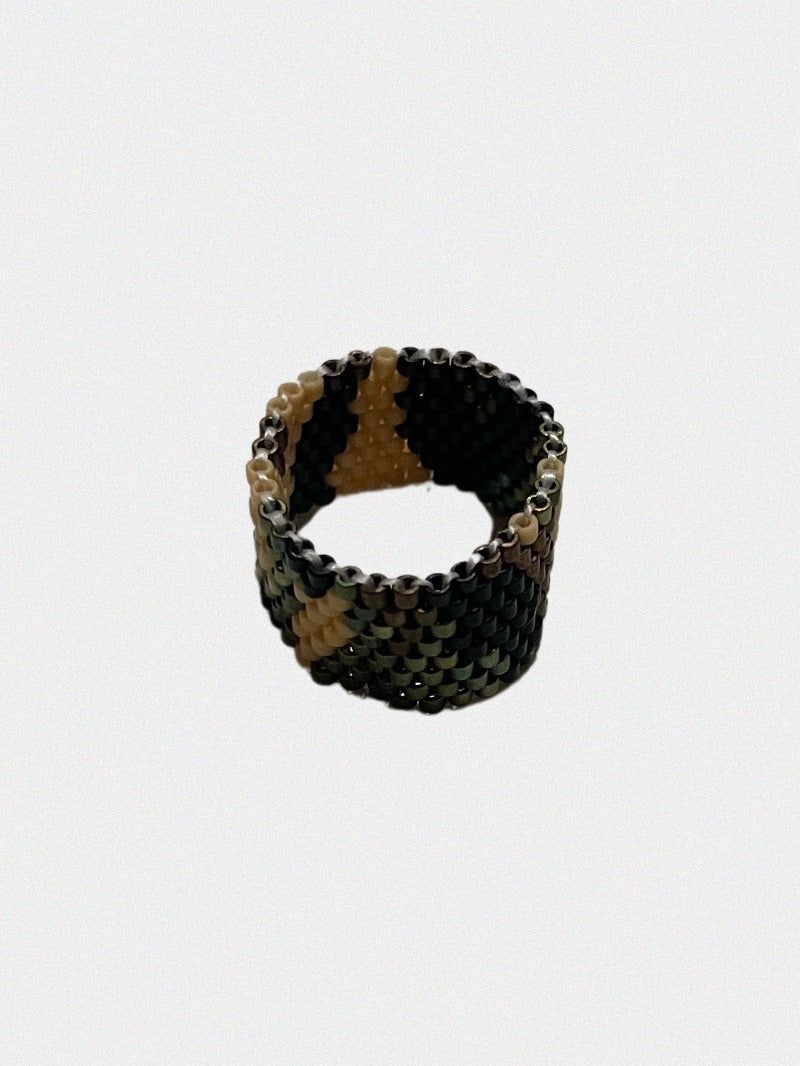 Camo Pattern Beads Ring