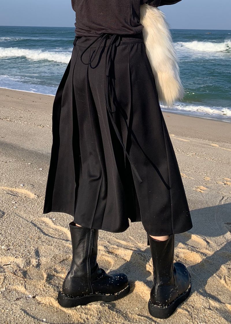 STRAP MIDI WRAP SKIRT