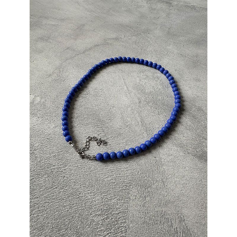 [HANDMADE] Vivid ball chain necklace (4color)